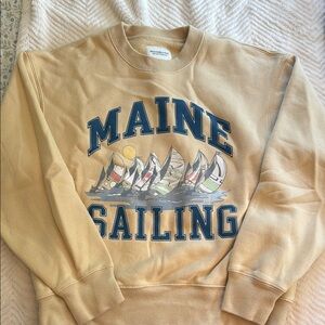 Abercrombie & Fitch Beige Maine Sailing Sweatshirt